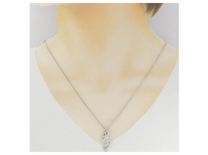 Autre Marque Collana di diamanti Pt900 Pt850 Argento - vista 6