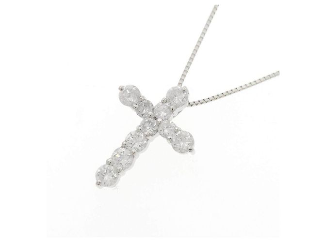 Autre Marque Collar de diamantes Pt900 Pt850 Plata - vista 3