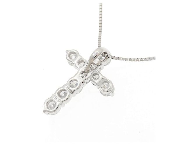 Autre Marque Collar de diamantes Pt900 Pt850 Plata - vista 4