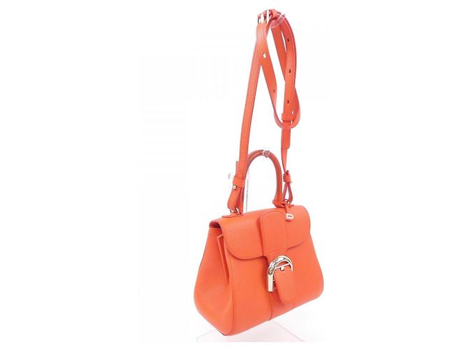 Borsa a mano Delvaux Brillant in pelle rossa Rosso - vista 2