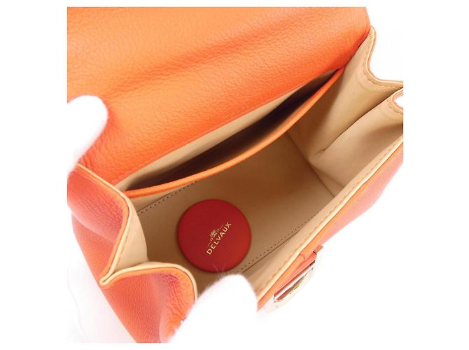 Borsa a mano Delvaux Brillant in pelle rossa Rosso - vista 6