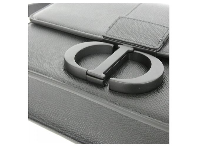 Autre Marque Borsa a tracolla Christian Dior 30 Montaigne in vitello Nero - vista 4