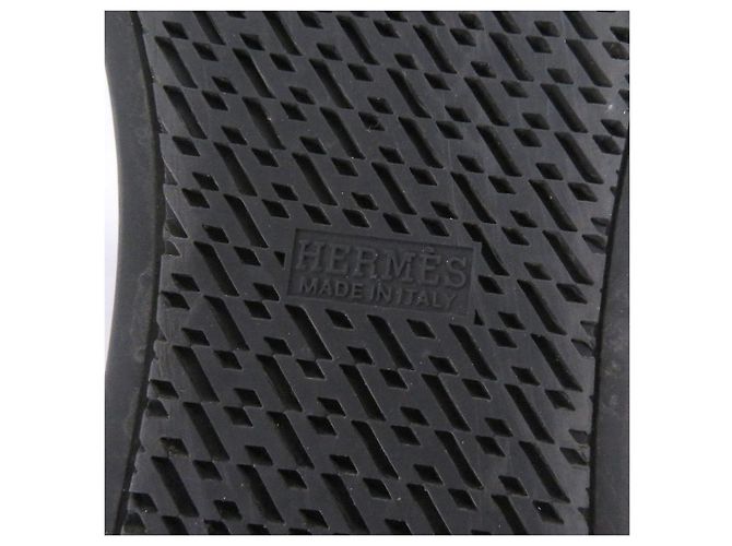 Hermès Lenox Collier de Sian41.5 Sneaker aus Kalbsleder Schwarz - Ansicht 9