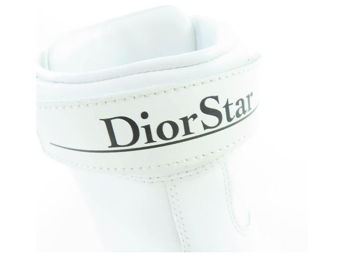 Autre Marque Christian Dior Dior Star Leder-Sneaker Weiß - Ansicht 12