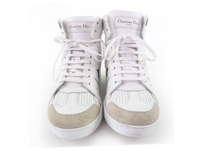 Autre Marque Christian Dior Dior Star Leder-Sneaker Weiß - Ansicht 4