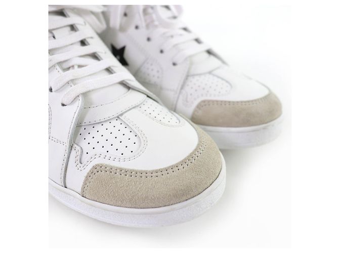 Autre Marque Christian Dior Dior Star Leder-Sneaker Weiß - Ansicht 8