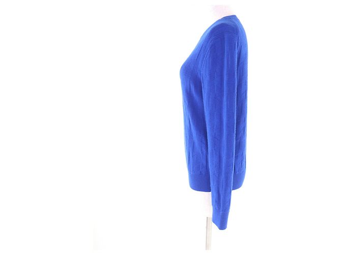 Prenda de punto de lana Hermès motivo H Azul - vista 2