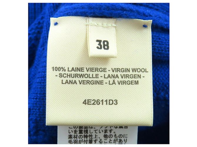 Prenda de punto de lana Hermès motivo H Azul - vista 7