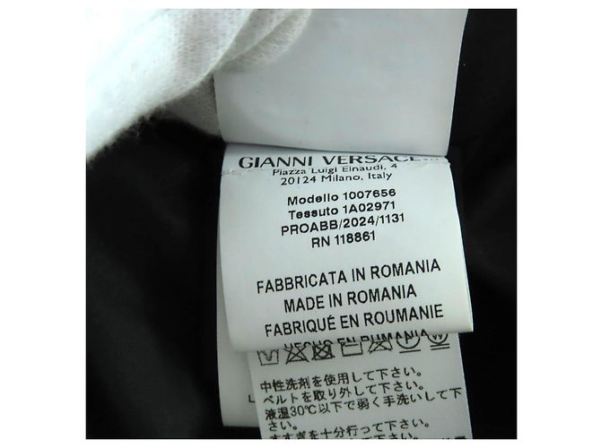 Versace Polyester-Daunenmantel Schwarz - Ansicht 10