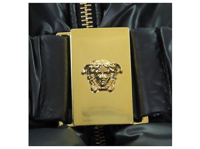 Versace Polyester-Daunenmantel Schwarz - Ansicht 7