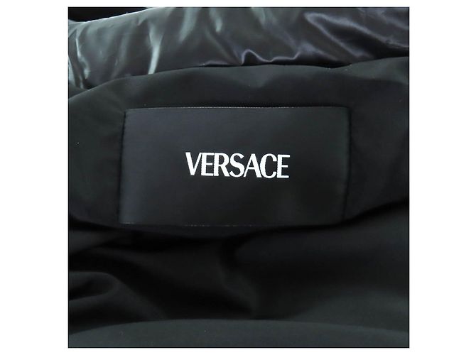 Versace Polyester-Daunenmantel Schwarz - Ansicht 8