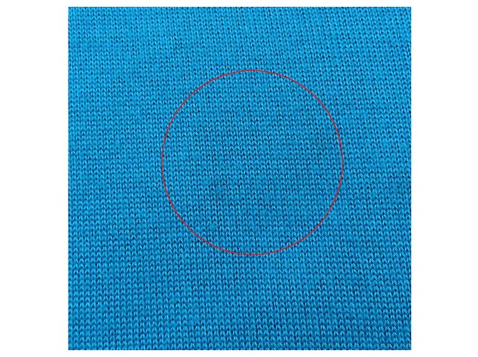 Cardigan Hermès 38 in cashmere e seta Argento Bianco Blu - vista 11