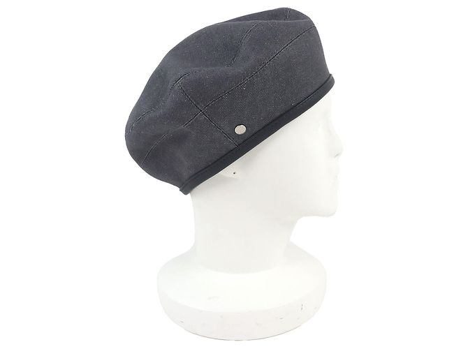 Hermès Saint Honor Serie Baskenmütze aus Cotton-Kalbsleder Braun - Ansicht 3