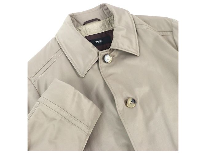 HUGO BOSS Mantel aus Polyester und Baumwolle Beige - Ansicht 4