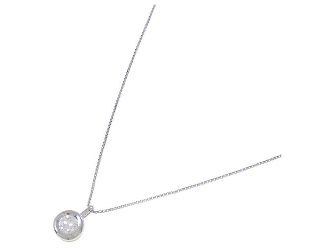 Autre Marque Colar de Diamantes Pt900 Pt850 Prata - vista 2