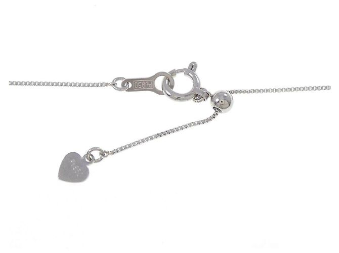 Autre Marque Collier Three Stone Diamond 2way Pt900 Pt850 Argenté - vue 5