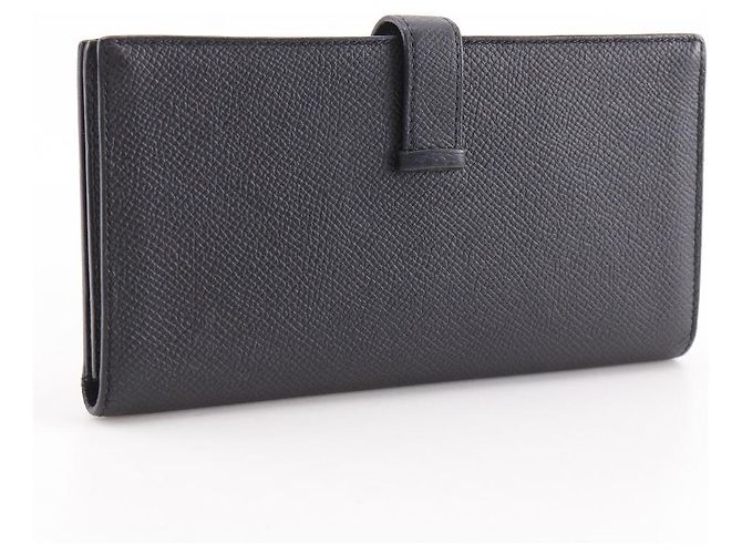 Cartera larga Hermès BEARN SOUFFLET en Veau Epsom Negro - vista 3