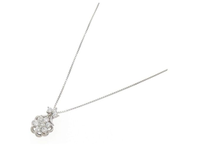 Autre Marque Collana di diamanti PT1000 PT850 Argento - vista 2