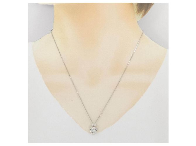 Autre Marque Collana di diamanti PT1000 PT850 Argento - vista 6