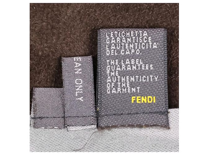 Fendi Shearling Kurzjacke Braun - Ansicht 10