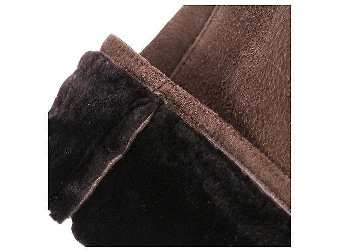 Fendi Shearling Kurzjacke Braun - Ansicht 12