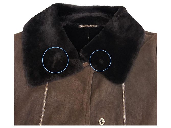 Fendi Shearling Kurzjacke Braun - Ansicht 14
