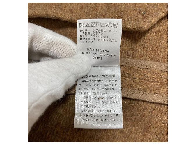 Autre Marque Abrigo largo de espiga ETRE TOKYO Castaño - vista 9