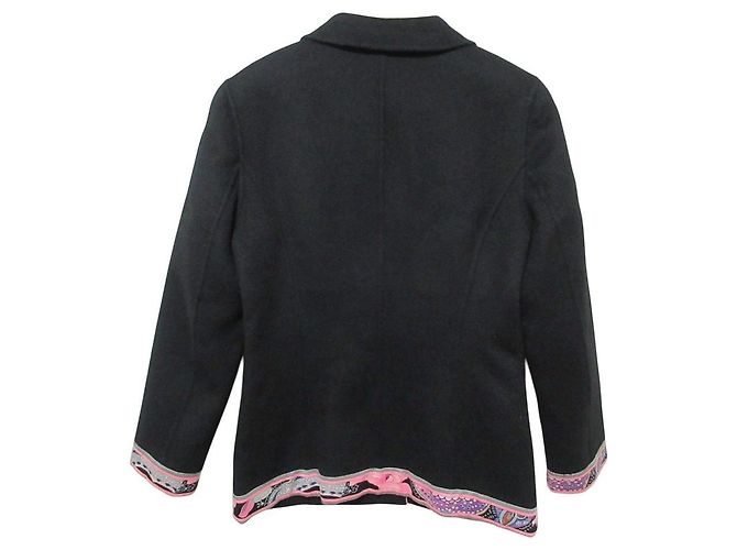 LEONARD Wool Tailored Jacket Black - view 2