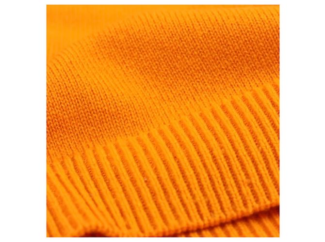Hermès Funny Ice Cream Cashmere Short Sleeve Knit 40 Arancione - vista 8