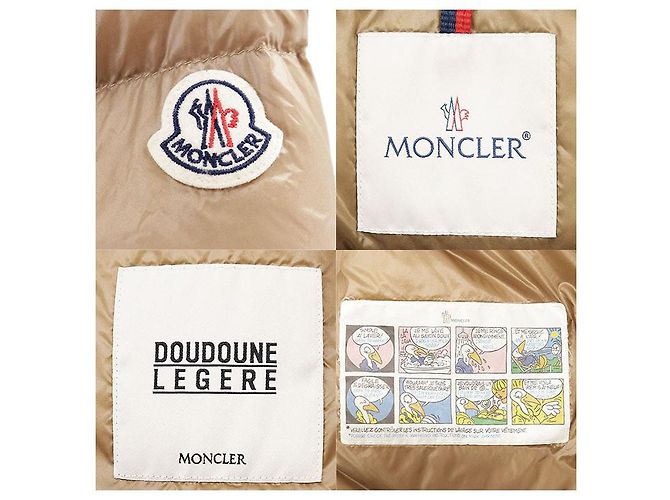 Moncler CAMBALES GIUBOTTO Abrigo de plumón 100% Nylon Beige Camello - vista 10