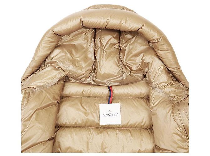 Moncler CAMBALES GIUBOTTO Abrigo de plumón 100% Nylon Beige Camello - vista 11