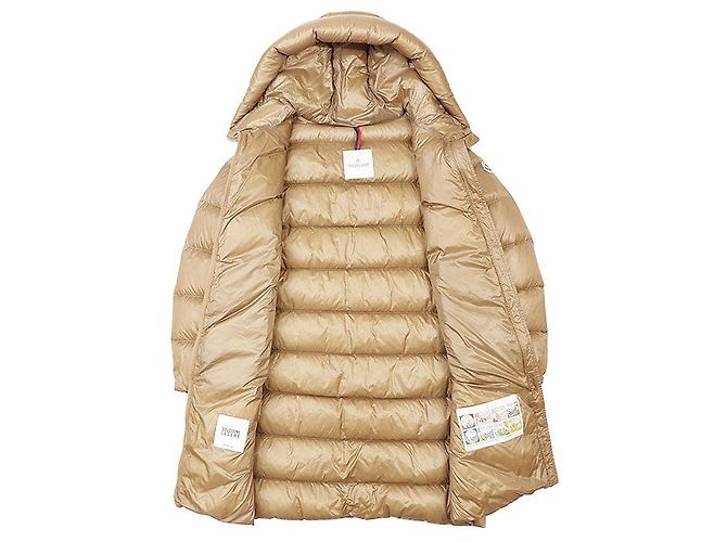 Moncler CAMBALES GIUBOTTO Abrigo de plumón 100% Nylon Beige Camello - vista 8
