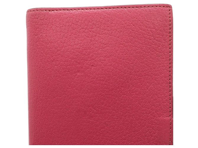Capa de caderno Hermès Agenda Vision em Chevre Rosa Fuschia - vista 4