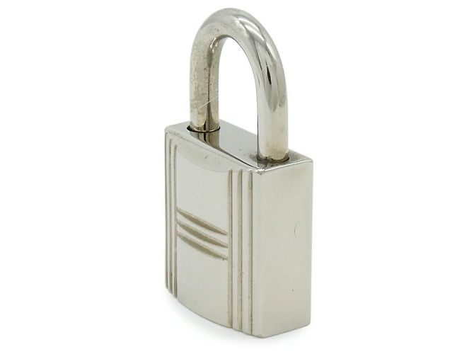 Hermès Cadena110 Padlock with Key Silvery - view 3