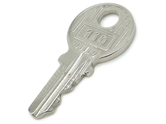Hermès Cadena110 Padlock with Key Silvery - view 5