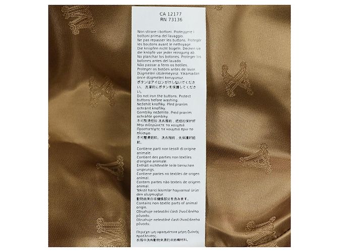Max Mara REBUS Wool Cashmere Blend Short Coat Beige Camel - view 15