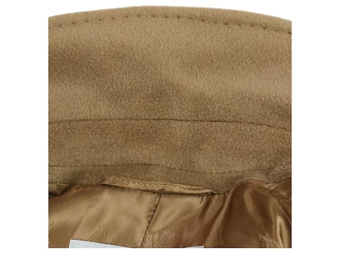 Max Mara REBUS Wool Cashmere Blend Short Coat Beige Camel - view 16