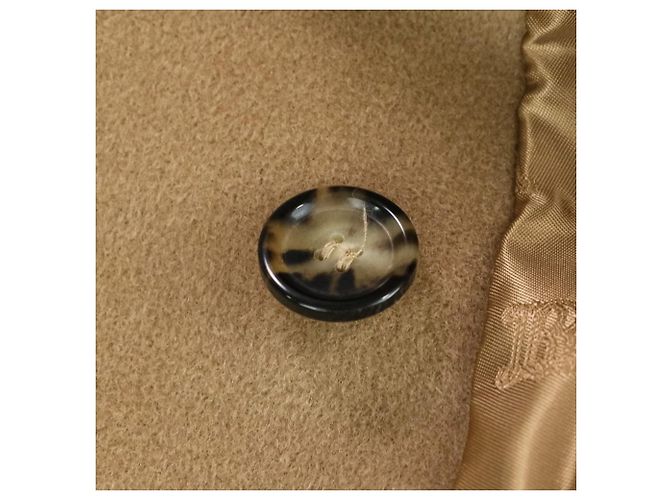 Max Mara REBUS Wool Cashmere Blend Short Coat Beige Camel - view 9