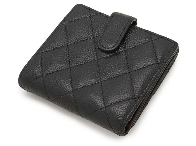 Cartera bifold Chanel Matelasse Caviar Skin Negro - vista 2