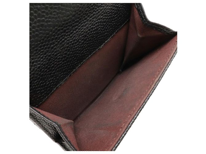 Cartera bifold Chanel Matelasse Caviar Skin Negro - vista 7