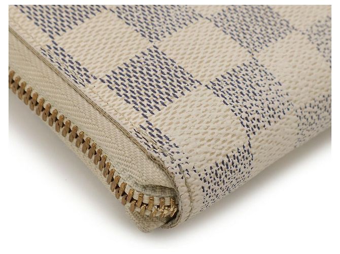 Portafoglio Louis Vuitton Zippy Compact Damier Azur Crudo - vista 3