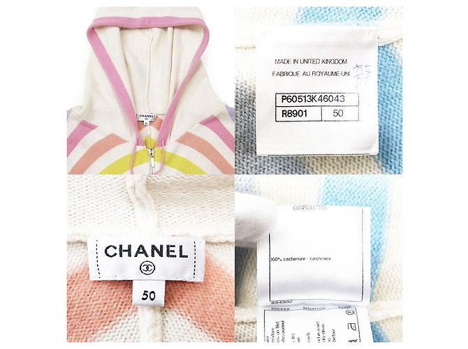 Chanel LA PAUSA Kapuzenpullover aus Kaschmirstrick Mehrfarben - Ansicht 10