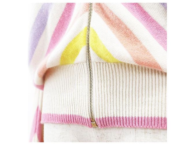 Chanel LA PAUSA Kapuzenpullover aus Kaschmirstrick Mehrfarben - Ansicht 12