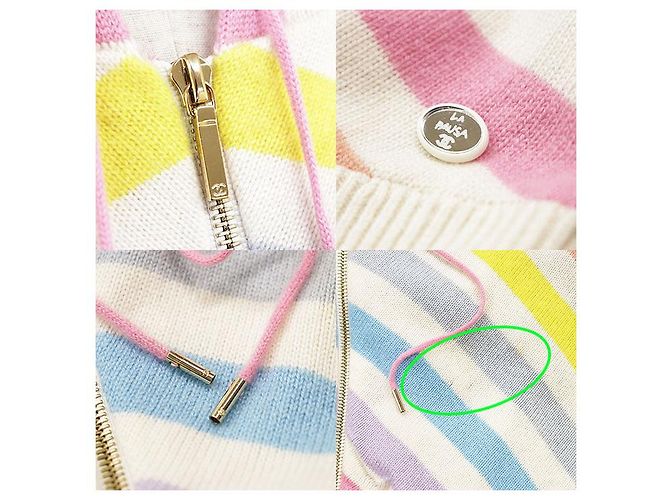 Chanel LA PAUSA Kapuzenpullover aus Kaschmirstrick Mehrfarben - Ansicht 3