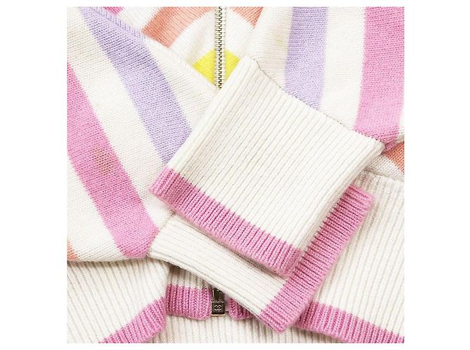 Chanel LA PAUSA Kapuzenpullover aus Kaschmirstrick Mehrfarben - Ansicht 5
