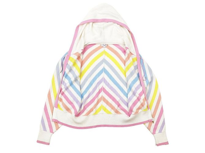 Chanel LA PAUSA Kapuzenpullover aus Kaschmirstrick Mehrfarben - Ansicht 7