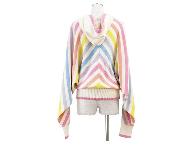 Chanel LA PAUSA Kapuzenpullover aus Kaschmirstrick Mehrfarben - Ansicht 8