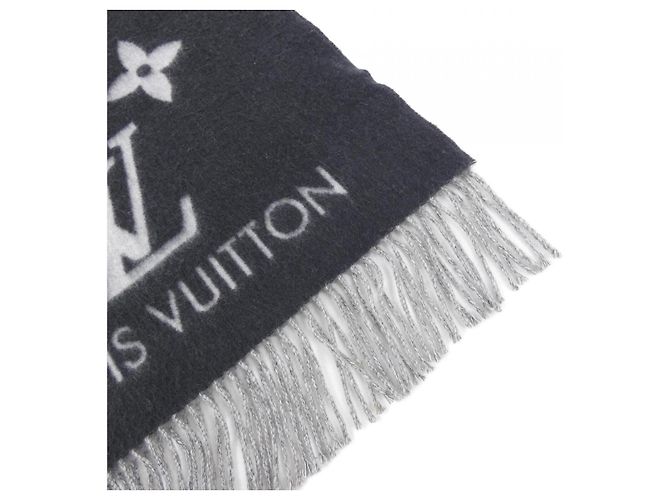 Sciarpa Louis Vuitton Reykjavik Gradient in cashmere Marrone Nero - vista 2