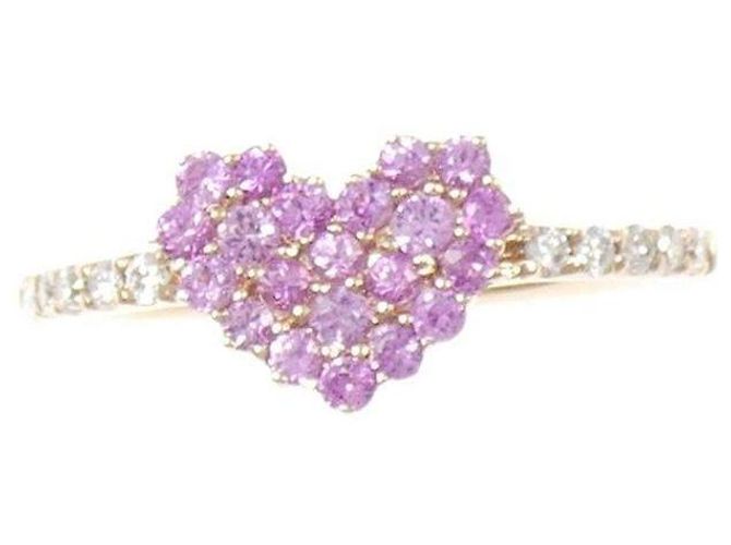 Autre Marque Anello Kumikyoku Au750 Zaffiro e Diamante Rosa - vista 2