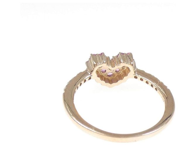 Autre Marque Anello Kumikyoku Au750 Zaffiro e Diamante Rosa - vista 3